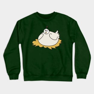 White Cartoon Chicken Crewneck Sweatshirt